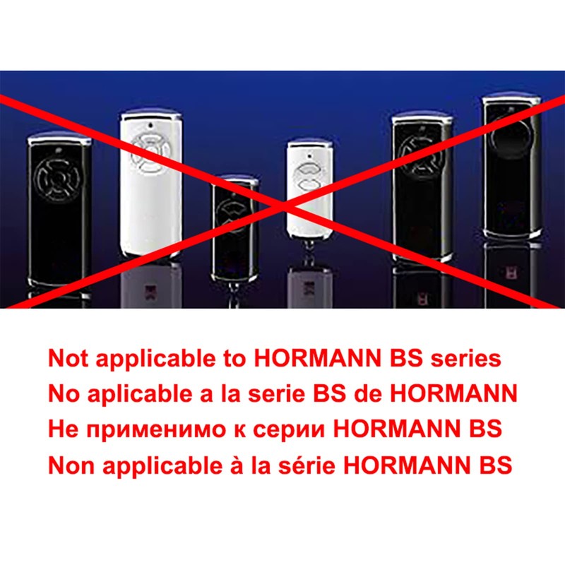 Garage Door Hand Transmitter Compatible Remote Control for Hörmann 40.685MHz
