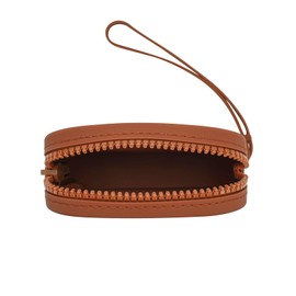 HHQQWZ Small Square Portable Silicone Makeup Bag for Women Girls, Small Travel Lovely Waterproof Toiletry Cosmetic Bag, Zipper Closure Organizer Makeup Case with Handle (Dark Brown)