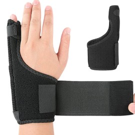 Finger Splint Small Finger, Trigger Finger Splint, Adjustable Breathable Wrist Support for Arthritis, Tendonitis, Small Finger Right and Left