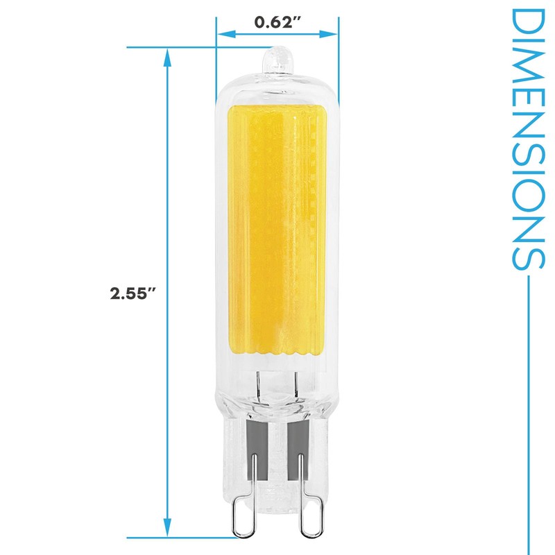 LUXRITE G9 LED Bulb Dimmable 4.5W, 50 Watt T4 G9