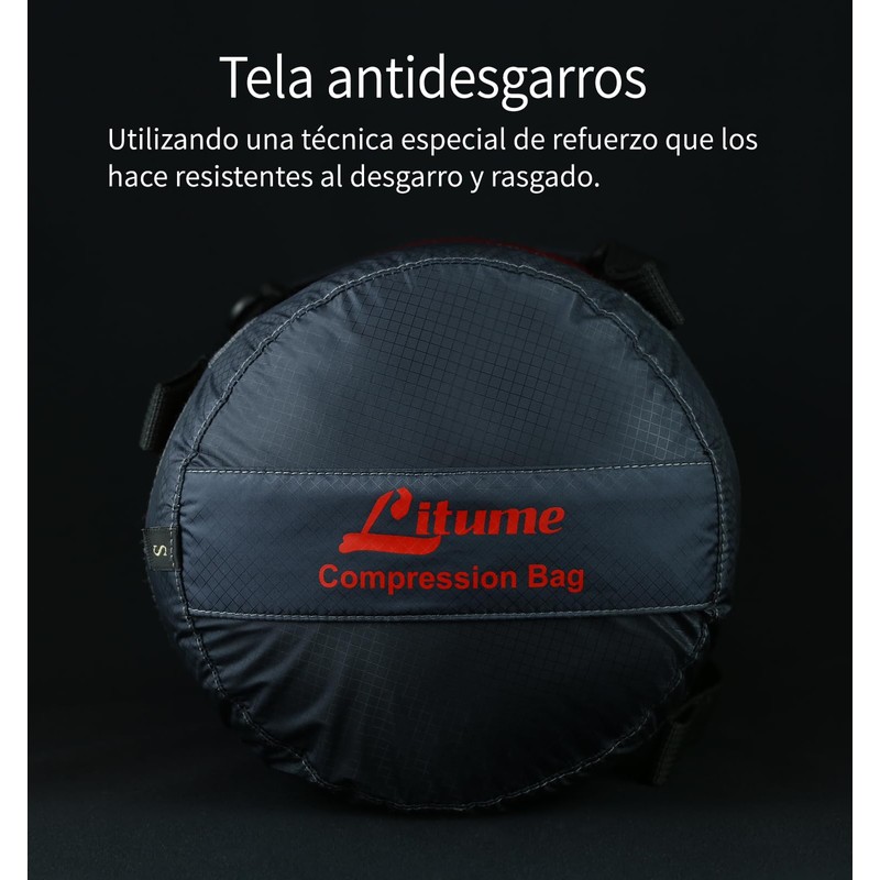 Litume Bolsa de compresión, Resistente al Agua, Ligera, con Cierre