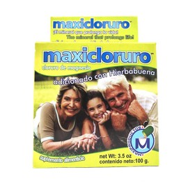 Maxicloruro De Magnesio Cloruro De Magnesio En Polvo Sabor Hierbabuena 100 Grs.