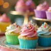 Eoonfirst Bright Rainbow Standard Cupcake Liners No Smell, Food Grade