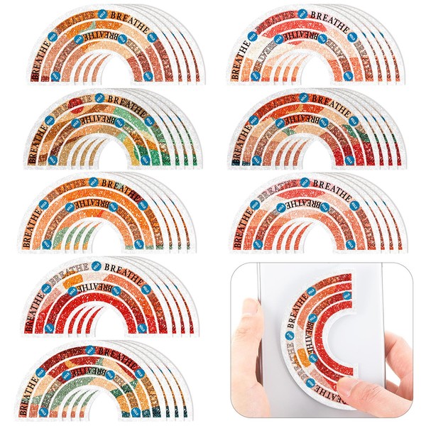 36 Pcs Sensory Strips Anxiety Calm Mindfulness Stickers Stress Breathing
