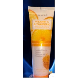 SKIN 2.0 Vitmin C & Turmeric Facial Scrub Brightens & Clarif 6.76 fl oz (SEALED)