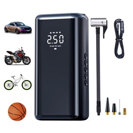 Tire Inflator Portable Air Compressor, 25000mAh 150PSI Air Pump for Car Tires, LED Display Fast Inflation Air Compressor with Tire Gauge Pressure Car Motor Bike Ball (EDG209)