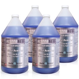 Quality Chemical Aluminum Cleaner Brightener & Restorer - Aluminum Cleaner, Aluminum Wheel Cleaner, Aluminum Cleaner, Pontoon Cleaner Aluminum, Aluminum Rim Cleaner 128 oz (pack of 4)