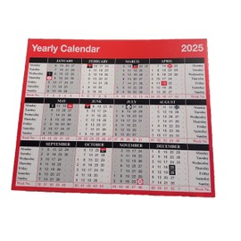 2025 Freestanding Desktop yearly Planner