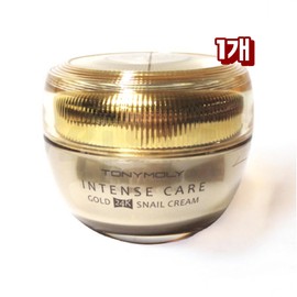 1 Intense Care Gold 24K Snail Cream 45ml (1 mask pack + 2 moisturizing creams provided) / 인텐스 케어 골드 24케이 스네일크림 45ml 1개 (마스크팩 1장+수분크림 2장 지급)