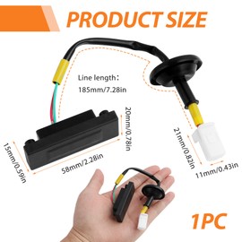 Heckklappen-Trunk-Release-Taste, Heckklappen öffnungs Knopf, Heckklappen-Entriegelungsschalter für TB 2011-2017 und Mk3 2011-2017, Heckklappen-Entriegelungsschalter, OEM 81260-1W220
