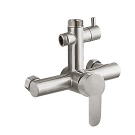 gotonovo SUS304 Stainless Steel Main Valve Body Suitable for Outdoor Shower Fixture, Two Function Single Handle, Brushed Nickel