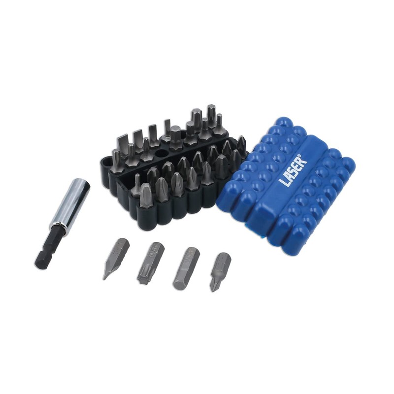 Laser 8316 Power Bits Set, Includes JIS 33pc, 1/4 inches