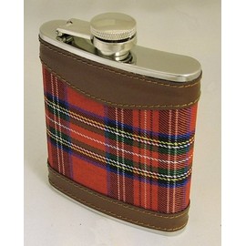 Hip Flask 6oz Tartan