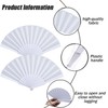 Wzenclave 4Pcs Hand Fans Foldable Folding Fans Silk Fabric Fan