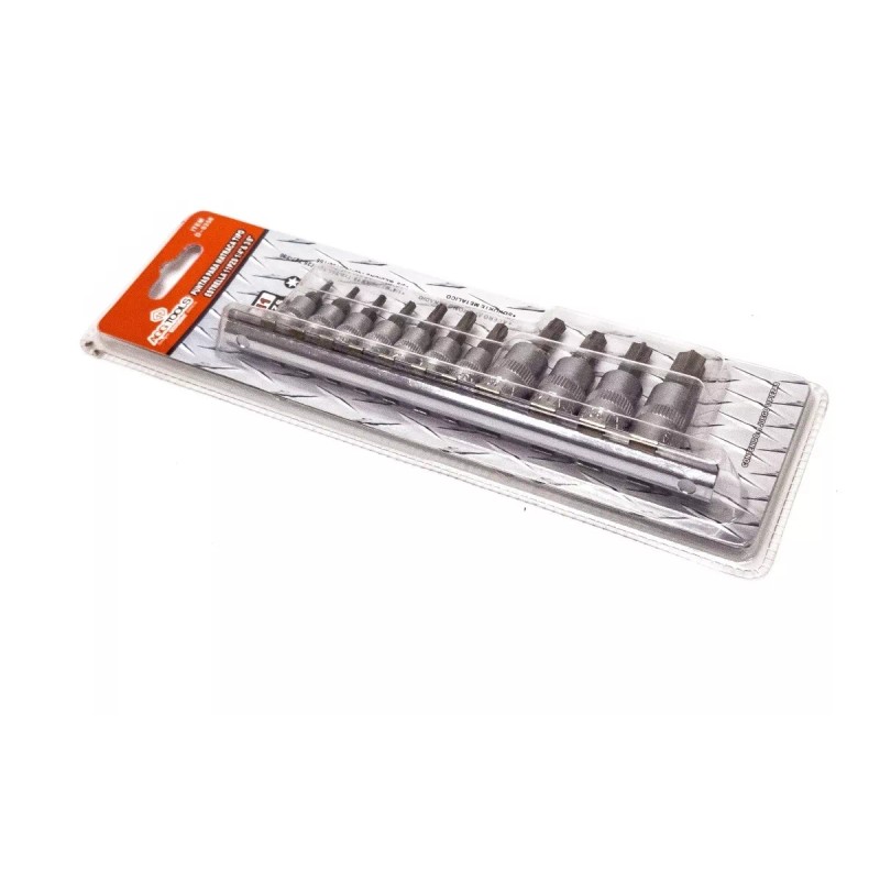 Agg 4pz Puntas Para Matraca Tipo Estrella Torx 11 Piezas