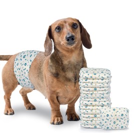 LeapSheep Dog Diapers Male | Male Dog Wraps Disposable Dog Diapers Super Absorbent Puppy Diapers Leak-Proof Doggie Diapers, Quick-Dry Gel | Wetness Indicator, Puppy Training, Incontinence (S, 20ct)