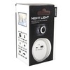 Uni-Com Plug-in Night Light with Built-in USB-A & USB-C Charger,