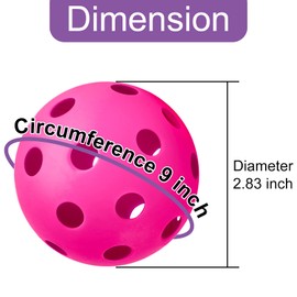 Coopay 18 Pack Baseball Practice Baseballs Plastic Hollow Airflow Soft Balls for Hitting, Baseball Training Indoor Outdoor Use (Green, Blue, Pink)