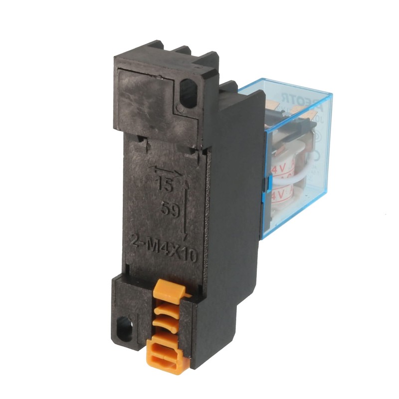 uxcell A14071800ux0297 35mm DIN Rail DPDT 8P General Purpose Power