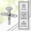 sourcing map Plunger Latches 1.77 x 1.77 Spring Loaded Latch