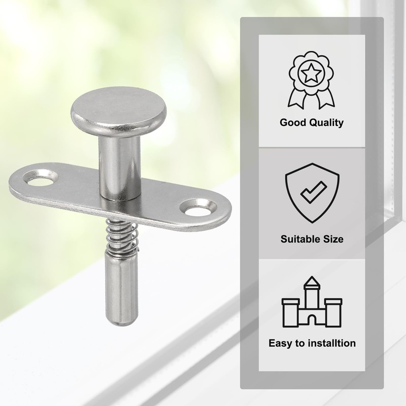 sourcing map Plunger Latches 1.77 x 1.77 Spring Loaded Latch