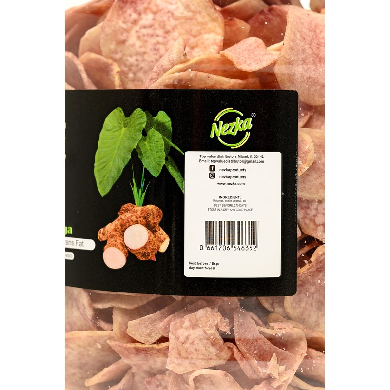 Nezka Purple Taro Chips - Cuban Delicious Crunchy Snacks and