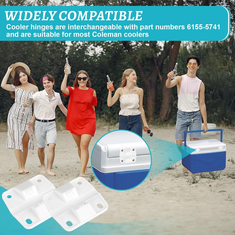 UASAM Cooler Plastic Hinges and ice Screws for Coleman Cooler