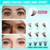 Lash Clusters Wispy 280PCS Eyelash Extension 50D Cluster Lashes Individual