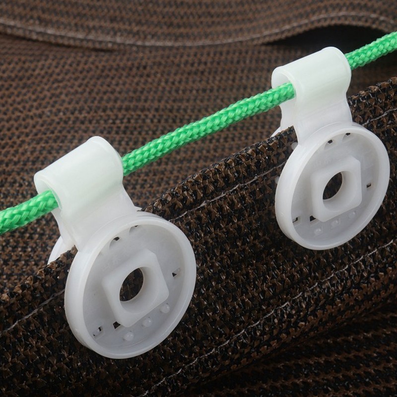 100pcs Shade Cloth Plastic Clips Round Fixing Clips for Greenhouse