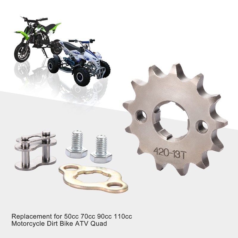GOOFIT 17mm Front Sprocket for Motorcycle Dirt Bike ATV (420-13T)