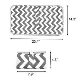 CIXLOGIC CIXLOGIC Portable Diaper Changing Pad Foldable Diaper Pad Waterproof Changing Mat Multifunctional Changing Mat Nappy Changing Mat for Home Travel Outside (Grey)