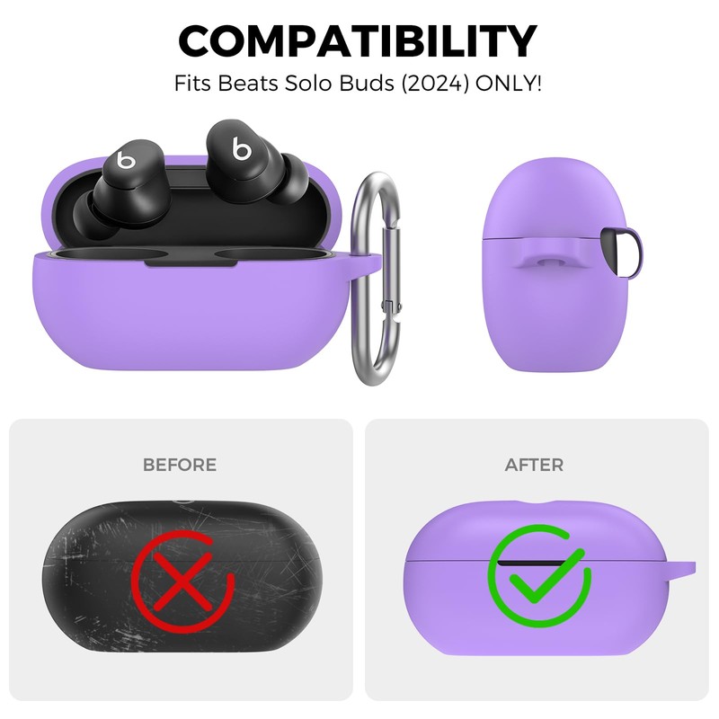 AhaStyle Silicone Case for Beats Solo Buds (2024)
