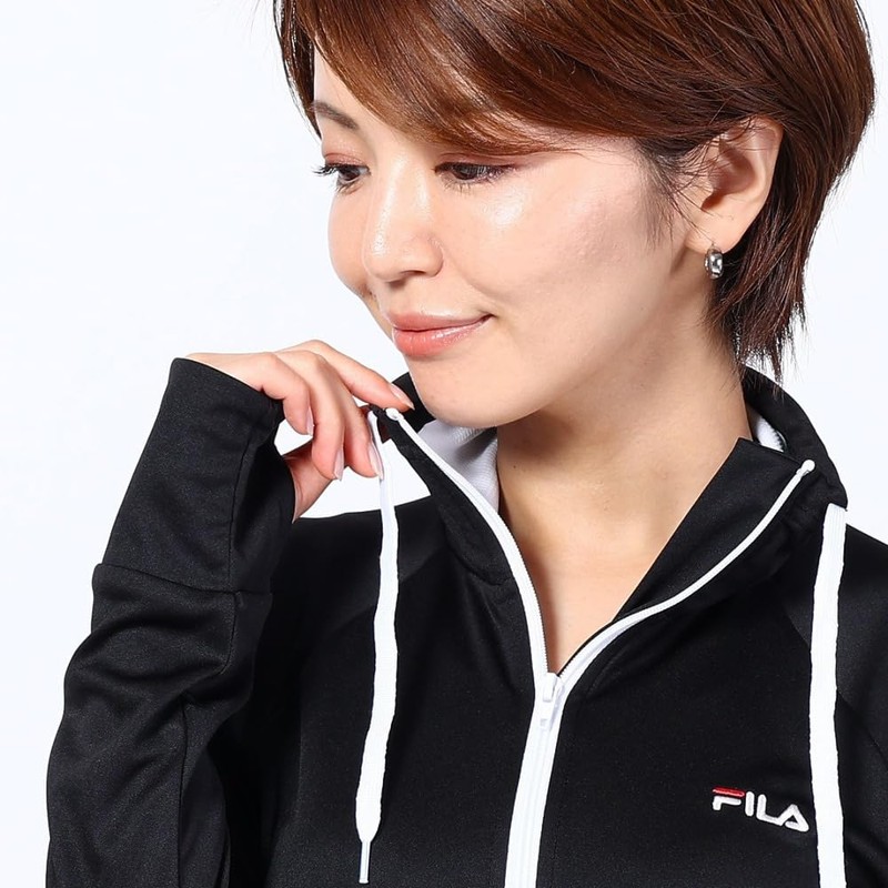 Fila 2227211 Women's PE Smooth Rash Guard, BK