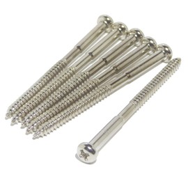 6x Superior 40mm Bass Pickup Mounting Screws for Precision Bass Jazz Bass P90