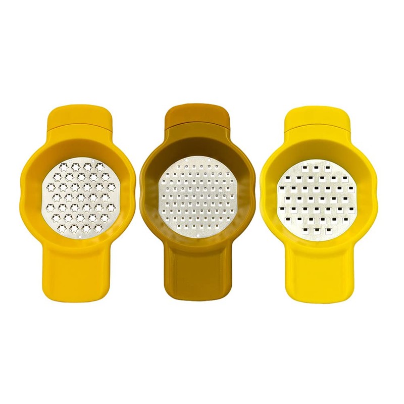Calitek Grater Set of 3 Cheese Grater Lemon Zester for