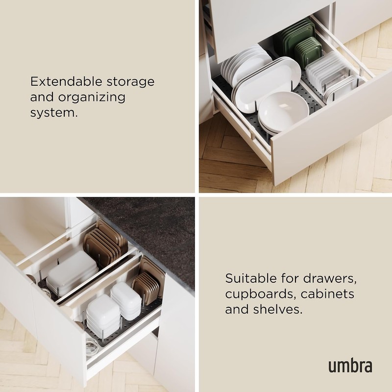 Bandeja organizadora para cajones Peggy de Umbra – Almacenamiento ajustable