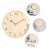 FUNOMOCYA Boho Wall Clock Solid Wood Wall Decor Home Decor