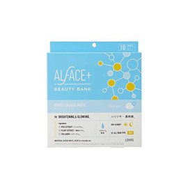 ALFACE Beauty Bank White Charge Mask, 10 Pieces, Vitamins, Saccaromyces, Dull Care, Purun Mask