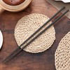 HI NATURE Chopsticks Set, Stainless Steel, Reusable, Non-Slip Metal Chopsticks,