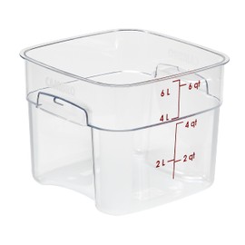 Cambro FreshPro 6Qt Food Storage Container in Clear for Industrial and Kitchen Use, Pantry Organization and Food Freshness