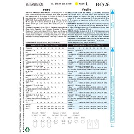 BUTTERICK PATTERNS B4526 Misses' Swimsuit and Wrap, Size AA (6-8-10-12)