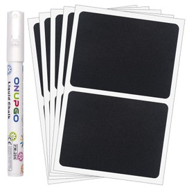 ONUPGO Chalkboard Pantry Labels, Large Chalkboard Labels Stickers for Big Bins Boxes, Food Label Sticker, Waterproof Kitchen Pantry Names Labels Containers Jar Labels