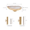 Malimali Unique White Agate Cabinet Knobs and Pulls Set of