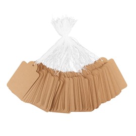 Pack of 200 Cloud Design Leather Paper Price Labels Premium Paper with Strong Rope 7 x 4 cm for Goods Shelves