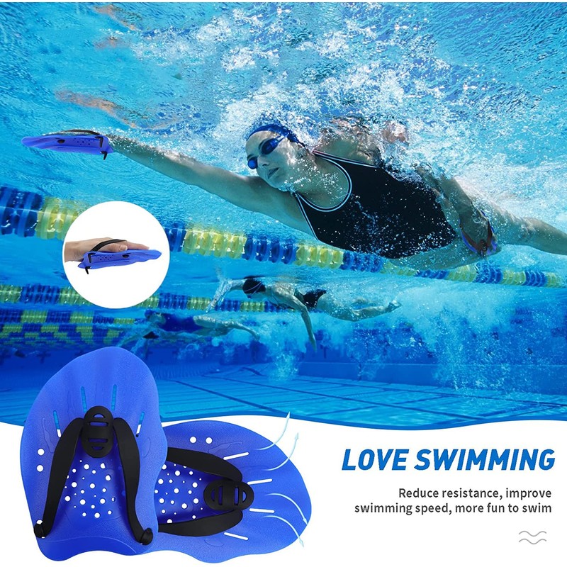WANGCL 1 Pair Swim Paddles Training Hand Paddles Lightweight And