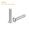 sourcing map 3/8-16x2" Button Head Socket Cap Screws, 5pcs 304