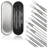 com-four Blackhead Remover Set - 5 Piece Stainless Steel Facial