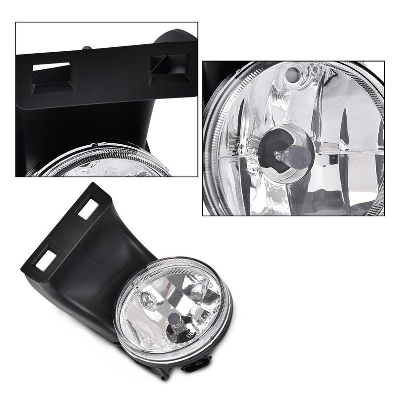 PIT66 Fog Lights w/Bulbs Compatible with DODGE RAM 1500 1994-2001/DODGE