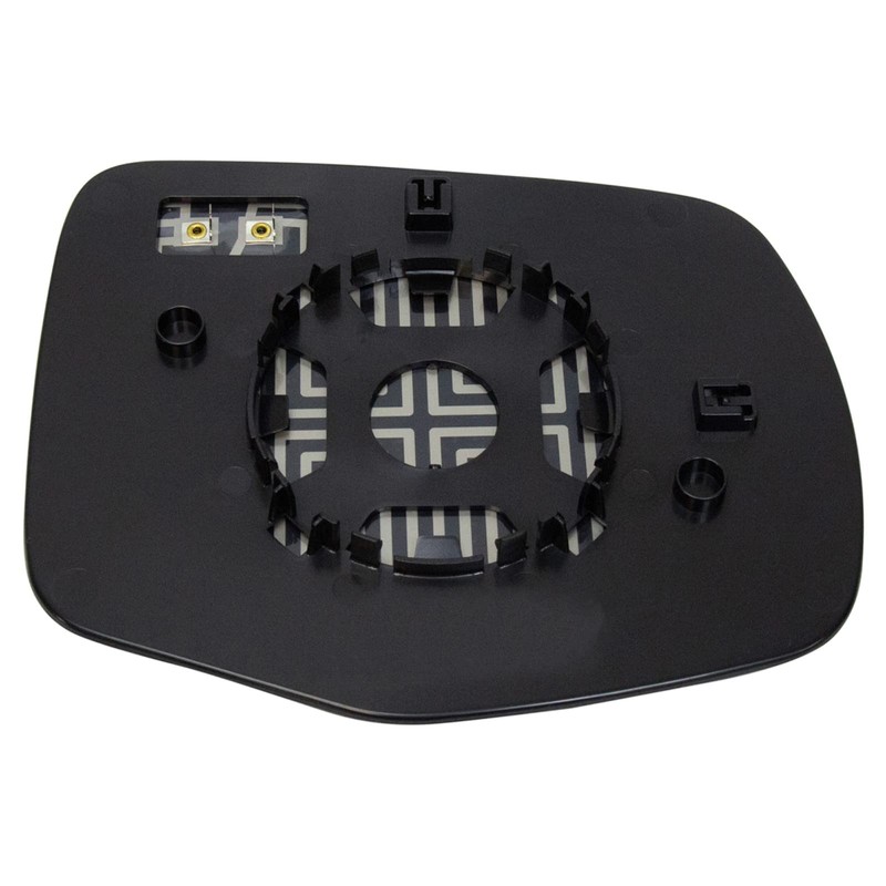 TRQ Driver Side Heated Mirror Glass with Backing Plate Compatible