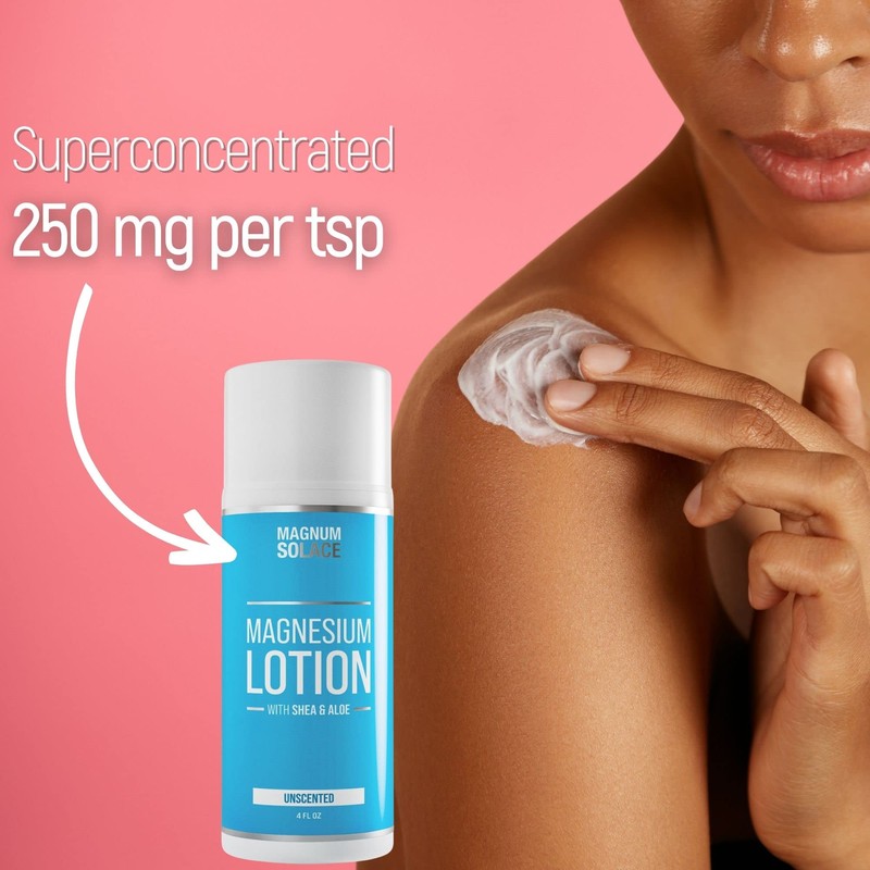 Magnum Solace Magnesium Lotion with Aloe & Shea – Apply